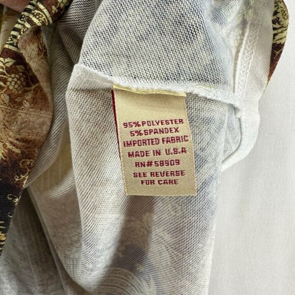 Reba Tunic Womens Sz L Burnout Ombre Lace Trim Asymmetric Long Sleeve Multicolor - Picture 7 of 10